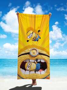 Minions 小黄人主线沙滩巾 - 超细纤维，双面绒面，数码印花 - 速干吸水毛巾 - 沙滩度假浴巾 - 彩色 - 查看 13