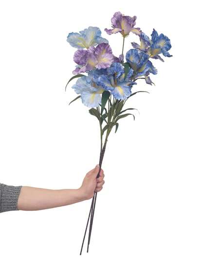1pc Artificial Iris Flower With Long Stem, Suitable For Home Decor, Room Decoration, Gifts, Wedding Party Decoration, Tabletop Decor