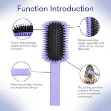 Curl Defining Brush For Curly Hair Effortlessly Detangling Combing Styling Women Natural Waves Coils Hair Tools  Pulling - 1 - Xem 3
