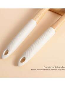 1/5pcs High-End Quality Wooden Cooking Tools, Non-Stick Wooden Spoons And Spatulas, Wooden Ladles, Strainers And Cooking Spoons, Spatulas, Suitable For Serving Soup, Steak, Honey, Tea, Milk, Desserts, Cereal, Kitchen, Restaurant And Other High-Temperature Cooking, Non-Stick Pans, Heat-Resistant, Easy To Clean, Durable, Essential Kitchen Items. - Multicolor - View 10