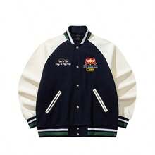 [Kiểu dáng tương tự Fanzhendong] Áo khoác bóng chày kiểu Mỹ cổ điển Anta, Áo khoác ngoài nam thường ngày 152618702S - Zeus Xanh-1 - Xem 1