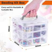 4655 New DIY Jewelry Making Kit, Suitable For Making Various Necklaces, Bracelets, Rings And Other Jewelry, Great For Holidays, Birthdays, Parties And Gifts - Multicolor - View 5