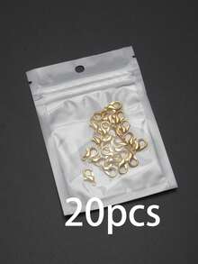 20/120/260个镀银/镀金龙虾扣项链手链连接器，锌合金龙虾扣连接器，创意DIY珠宝制作材料，大号龙虾扣串珠项链手链连接器DIY配件 - 龍蝦扣 - 查看 13