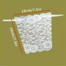 1/3pcs Set Elegant Floral Anti-Glare Chest Pads, Fashionable Comfortable Fitted Enhancing Lace Knit Chest Pads, Anti-Peeping Anti-Sheer Chest Stickers, Washable Delicate Lace Trim, Suitable For Back To School, Wedding, Birthday Gifts, Random Colors - Multicolor - View 8