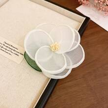 1个清新蝴蝶蕾丝花朵发夹 - 彩色 - 查看 9