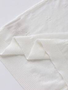Áo khoác cardigan dệt kim mỏng nhẹ dành cho nữ, size 1XL-4XL, tay dài, thoáng khí, màu trắng, thích hợp cho mùa xuân/hè. - trắng - Xem 7