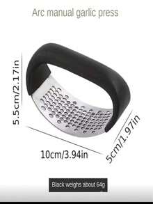 Máy ép tỏi thủ công 3 trong 1 bằng thép không gỉ, máy nghiền tỏi đa năng, máy làm nhuyễn tỏi, dụng cụ ép tỏi, đồ dùng nhà bếp, bao gồm chức năng nghiền tỏi + kẹp hạt + mở nắp chai, máy xay tỏi và gừng nhỏ gọn và bền bỉ. - Nhiều màu - Xem 11