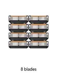 Bộ dao cạo râu thủ công dành cho nam, lưỡi dao 6 lớp tương thích với hệ thống Fusion Proglide, dễ sử dụng và vệ sinh, mang lại trải nghiệm cạo râu mượt mà và thoải mái. - dao cạo an toàn - Xem 14