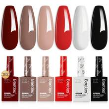 Beetles 15ML 6 Colors  HEMA-Free Pastel Gel Polish - Fairy Tale Dream, Pastel Yellow Pink Blue Purple, Colorful Bottle, Soak Off UV LED Manicure - 15ML 6Colors Hema Free Soft Classics - 查看 7