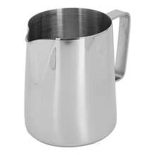Milk Frothing Pitcher With Latte Art Pen Gloss Sliver 304 Stainless Steel Inner Scale Coffee Steaming Milk Creamer Cup 350ML,Coffee Service Coffee Accessories - 350ML - 查看 9
