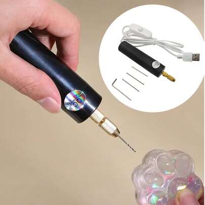 一套便携式迷你电钻，手持式电钻，适用于珠宝制作、木工和金属加工。迷你手持式电钻，珠宝制作DIY木工工艺品金属木材珠宝工具电钻，迷你手持式电钻钻头旋转工具，金属木材珠宝，木工钻头工具