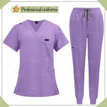 Multilcolors Hospital Medical Scrub Suits Uniform Women Men Scrubs Set Beauty Work Clothes Nurse Accessories Dental Surgery Suit - 42122-綠色 - 查看 12