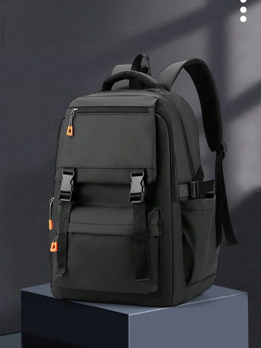 1pc Men's Business Backpack, Multi-Functional Laptop Bag, Student Schoolbag, Large Capacity Travel Bag For Men & Women