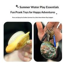 1pc New Realistic Abalone Water Gun, Squirt Toy For Summer Outdoor Water Play, Interactive Gadget For Family, Friends, Birthday Gift, Pool & Beach Party Accessory - Multicolor - View 4