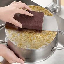 2块装神奇清洁海绵，烹饪工具清洁海绵，水槽清洁剂，去污除锈，锅刷，百洁布，厨房配件，可重复使用的厨房用品，厨房工具 - 金剛砂海綿擦 - 查看 4