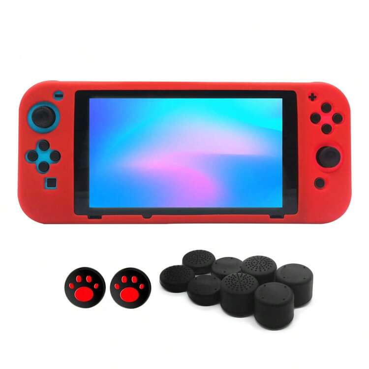 1 Set Game Protective Case + 10pcs Joystick Cap, Anti-Drop, Anti-Dust, Anti-Scratch, Slip-Resistant Design To Enhance Gaming Experience - View 1