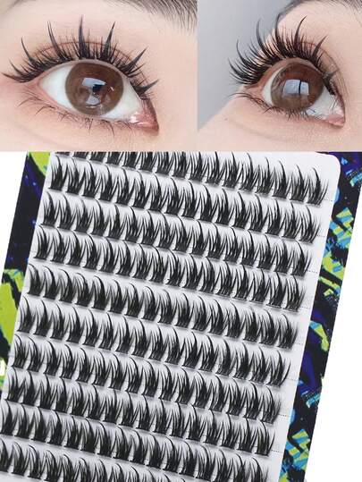 10 Rows, 160 Clusters False Eyelashes, Natural Criss-Cross Style, Suitable For Weddings, Parties, Nightclubs, Daily Work Meetings And Other Occasions, Comfortable To Wear, Full Of Fairy Charm, Suitable For Beginners, Easy To Curl And Glue. Single Cluster Style, Suitable For Slouchy People, Natural Fairy Style, Single Cluster Style, Little Devil Cartoon Style, Can Be Curled. Eyelash Clusters, Single Eyelashes, False Eyelashes.