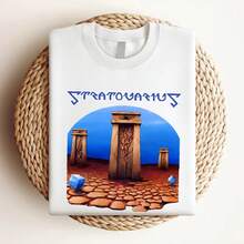 Camiseta de mujer con estampado de la gira de la banda Stratovarius, de manga corta, color negro, tallas S-5XL - Blanco - Ver 3