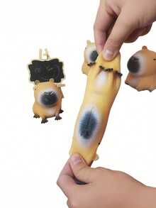 Cute Capybara Squeeze Toy, Fun Stress Relief Toy, Adorable Animal Toy, Suitable For Educational Games, Stress Relief For Teens And Adults, Perfect For Back To School, Room Decor And Halloween Party - Multicolor - View 6