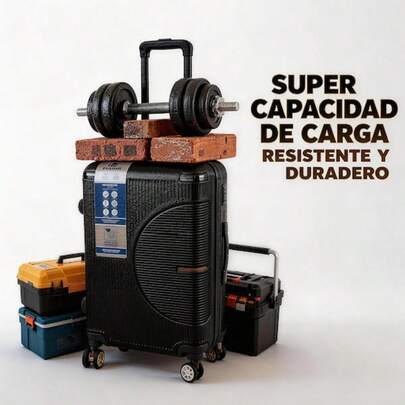 palanca de silicona de gran capacidad, manillar de mano, placa anticolisión de borde, contraseña de  de carga súper grande, hebilla anti - raspado, rueda de rodamiento silenciosa