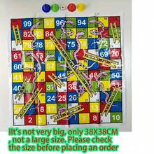 2026新款蛇梯棋棋盘游戏 - 适合家庭聚会、生日派对和晚间娱乐 - 彩色 - 查看 1