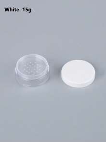 Compact 3g/5g Loose Powder Case With Sifter & Puff - Compact Fragrance-Free Makeup Organizer With Sifter & Puff, Isolation Net, Plastic Powder Jar Case Subpackage Package Bottle Reusable Empty Loose Powder Container Beauty Containers For Eye Cream Cosmetic Sample Container Travel Essentials(Black And White Without Powder Puff) - Multicolor - View 6