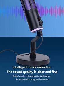 1pc SU8 Gaming USB Microphone, RGB Desktop Condenser Microphone, Suitable For Laptop, Desktop PC, Birthday, Christmas, Thanksgiving, New Year Gift - Type C - View 6