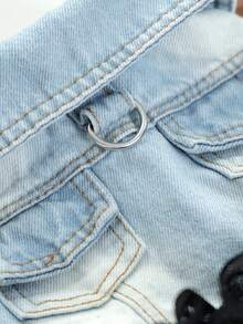 PETCIRCLE 1pc Pet Dress, Dog Dress, Princess Dress, Casual Dress For Small Dogs - Starry Dress - Blue - View 7