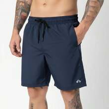 Kit Of 2 Men's Lightweight Tactel Shorts, Quick-Drying, Comfortable For Training And Everyday Wear - AZUL MARINO/PLOMO - Ver 5