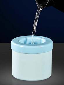 2 khay làm đá viên bằng silicon, máy làm đá viên, cốc đá bào, máy làm đá viên hình trụ, khay làm đá dễ lấy đá ra, có thể làm được 60 viên đá, khay làm đá kiểu nhấn dễ lấy ra, thích hợp cho gia đình, khách sạn, nhà bếp. - Nhiều màu - Xem 10