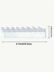 3/6件套首饰展示架，项链收纳挂钩，多功能首饰整理架，壁挂式首饰架，优雅项链架，也适用于手镯、耳环和钥匙 - 透明色 - 查看 7