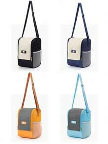 方形保温午餐包，大容量保温冷藏手提袋，加厚铝箔保温袋，圆柱形时尚防水 - 查看 7