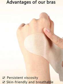 30-Pack, Non-Woven Disposable Nipple Covers, Black Gourd-Shaped Non-Woven Breast Pads | Strapless, Self-Adhesive, Skin-Friendly, Invisible, Comfortable, Anti-Sagging, Anti-Protrusion - Multicolor - View 7