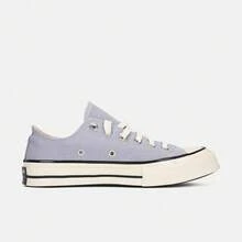 Converse Giày thể thao cổ thấp Chuck Taylor 70S SEASONAL bằng vải canvas dành cho cả nam và nữ, mã sản phẩm A16808C - Xanh và trắng - Xem 2