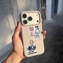 50张女性短语贴纸，PVC防水贴纸，自粘式，适用于学校文具、日记本、剪贴簿、手机、笔记本电脑、保险杠、滑板、水瓶、安全帽、汽车贴纸 - 1 Set - 查看 7