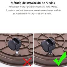 Carro para Plantas con Ruedas Soporte para Plantas con Ruedas de Alta Resistencia Base para Maceta móvil de plástico Base para jardinería con Bandeja de Agua. - café de colores - Ver 7