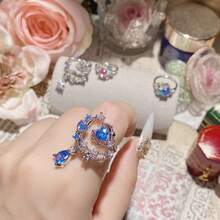 Women Jewelry Sets - Ring 0510 Aquamarine - View 7