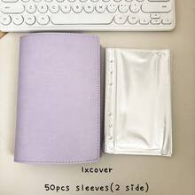 A6软皮活页夹，带50个内袋、100个双面卡槽和储蓄簿 - 長方形 - 查看 10