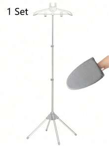 Adjustable Steam Ironing Rack, Foldable Vertical Clothes Hanger, Ironing Garments, 160cm Extendable Fabric Hanging Rack - Multicolor - View 18