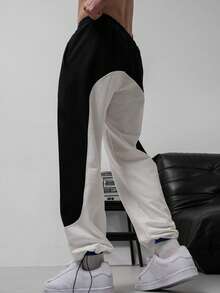 Men's Retro Banknote Print Summer Pants - Black - View 6