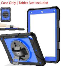 1 Pc, Compatible With IPad 7/8/9 10.2 (2019/2021) With Rotating Stand Case, 5/6 9.7 (2017/2018), 10 / 11 (A16) 10.9 / 11 (2022/2025), A9 Plus 11 X210/X216/X218 Tablet Case - Black + Dark Blue - Blue - View 6