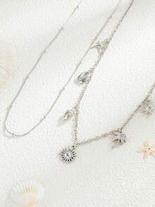 Bộ 2 món - Dây chuyền đeo eo kiểu dáng nghỉ dưỡng biển với mặt dây chuyền hình vỏ sò và ốc xà cừ. Thích hợp để đeo khi đi nghỉ mát, dự tiệc hoặc làm quà tặng lễ hội. - dây chuyền thắt lưng - Xem 6