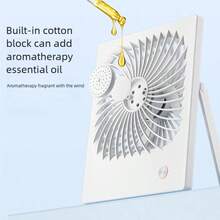 1pc Portable Mini Desk Fan, 1200mAh, For Office, Room, Vanity Table - Multiple Styles - View 9