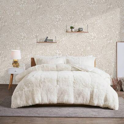Papel tapiz autoadhesivo estilo bohemio beige, papel de contacto floral, papel tapiz removible y autoadhesivo para gabinetes, dormitorio, sala de estar, entrada, paredes de baño, rollo de vinilo impermeable