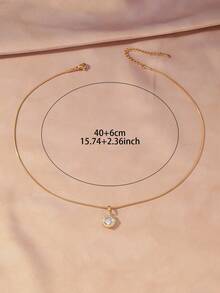 Bộ 4 mặt dây chuyền vàng dành cho nữ, hình tròn, giọt nước, hình vuông, đính đá Cubic Zirconia mịn, thiết kế dạng dây xích hình rắn có vòng chữ O, trang sức tối giản tinh tế, dễ thương, ít gây dị ứng và thân thiện với da nhạy cảm, món quà ý nghĩa cho kỷ niệm, ngày Valentine, sinh nhật dành tặng bạn thân, bạn gái, mẹ, con gái. - Nhiều màu - Xem 7