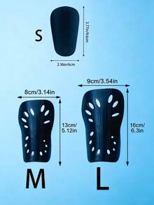 2件装儿童/成人足球护腿板，专业比赛防护装备，透气内衬，适合青少年足球训练 - 彩色 - 查看 3