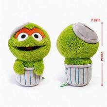 Sesame Street 20厘米经典Emo、饼干怪兽、大鸟毛绒公仔，柔软填充玩偶，可爱生日情人节节日礼物，原创 - 彩色 - 查看 14