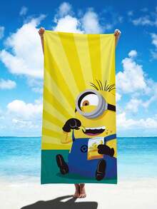 Minions 小黄人主线沙滩巾 - 超细纤维，双面绒面，数码印花 - 速干吸水毛巾 - 沙滩度假浴巾 - 彩色 - 查看 16