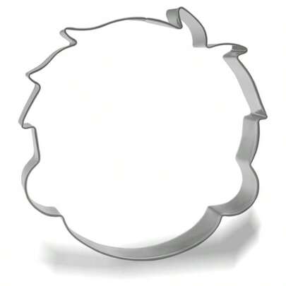 Face Cookie Cutter, 4u201D, Stainless Steel