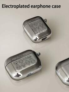 1个极简泰迪熊耳机保护套，兼容苹果Pro 2、Pro 3/4，磨砂保护套 - 黑色 - 查看 6